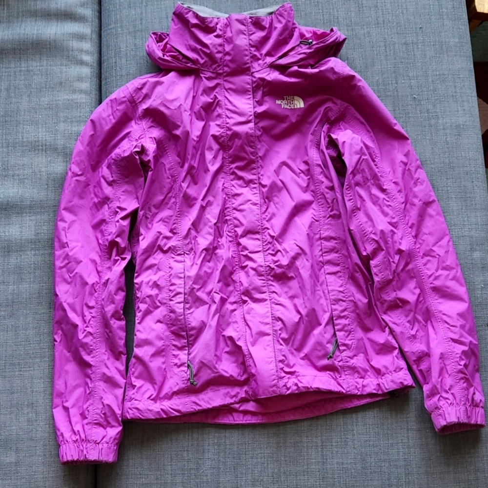 North Face Resolve Rain Jacket in Magic Magenta